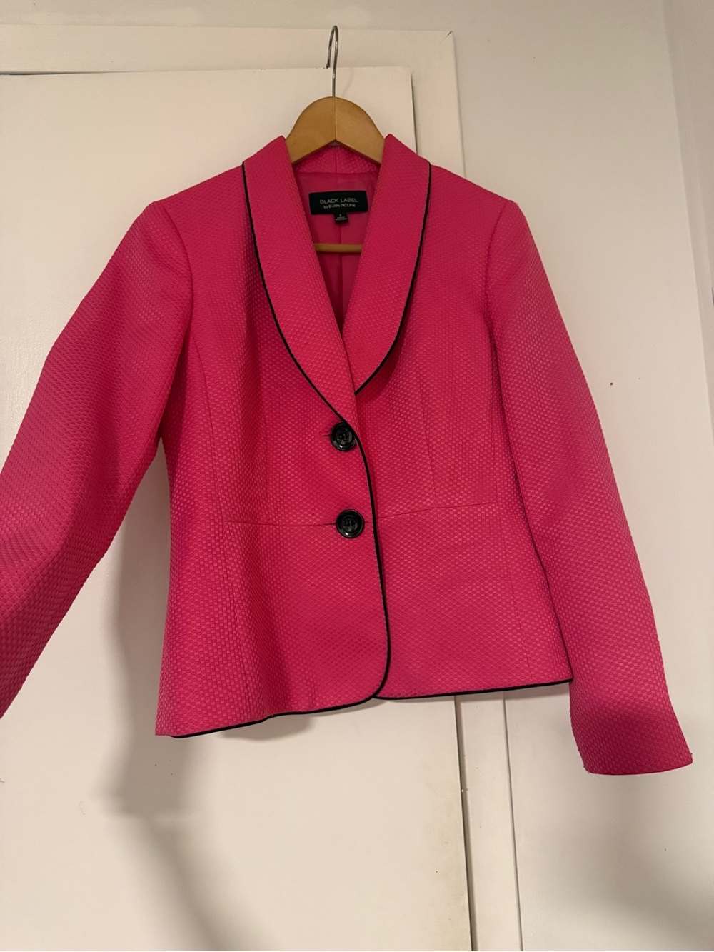 Black Label Hot Pink Blazer with Black Trim